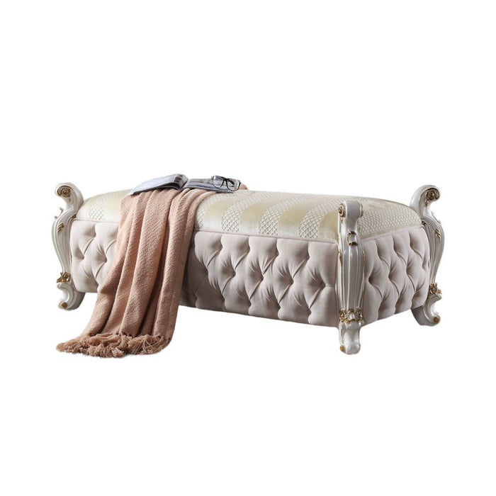 Picardy - Bench - Fabric & Antique Pearl ACME