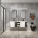 Wall Mounted Bathroom Vanity With Sink, Soft Close Doors, Cabinet & Half Door Home Essentials