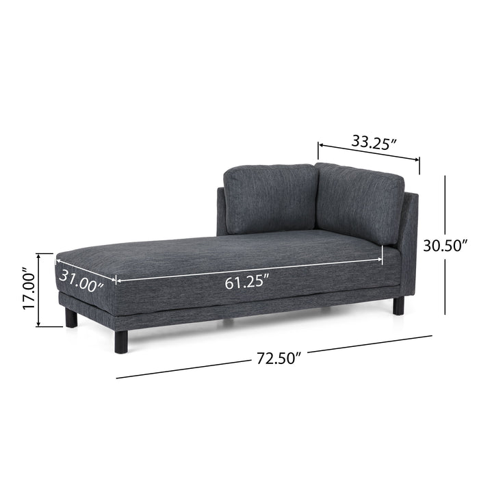 Chaise Lounge - Charcoal - Magnesium Oxide