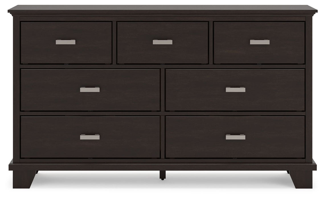 Covetown - Dresser - Dark Brown Signature Design by Ashley®