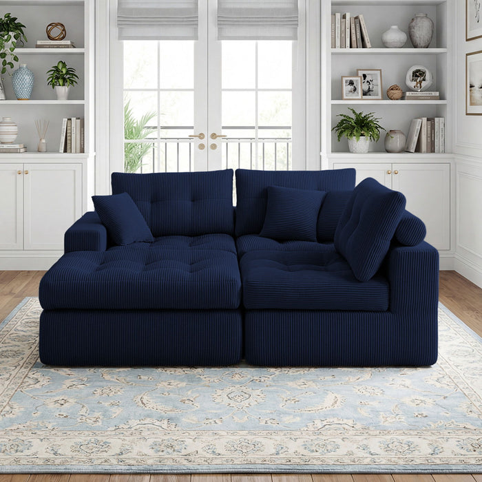 Corner Chaise L-Shaped Sectional Sofa Bed Home Essentials
