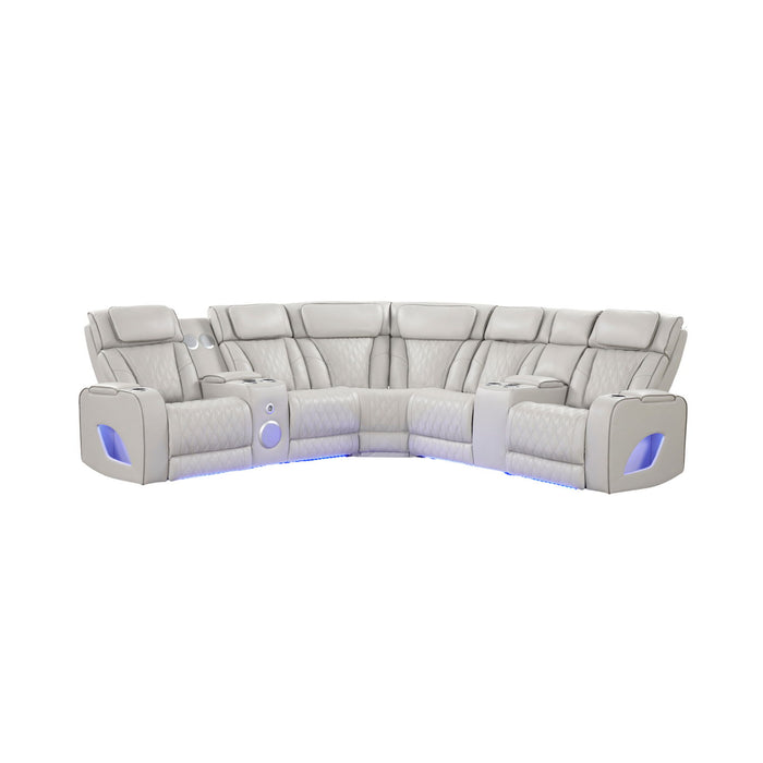 Fortuner - Power Recliner Sectional Sofa Matrix Furniture Group