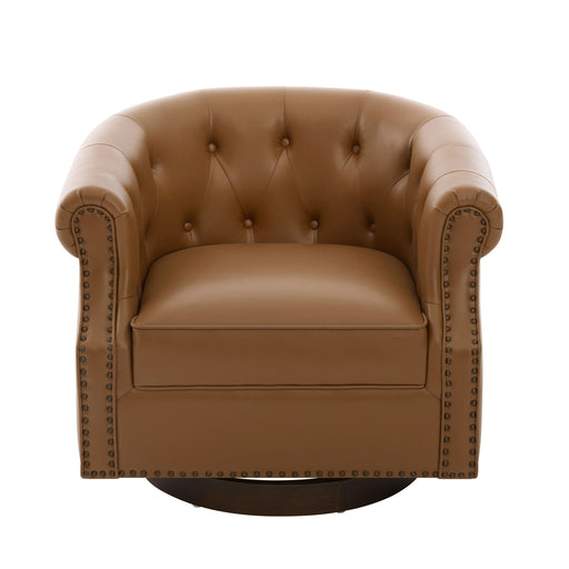 360° Swivel Accent Chair With Curved Back Noble House