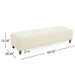 Comfortable Ottoman - White Noble House