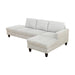 L - Shaped Sectional Sofa With Chaise & Ottoman Home Essentials