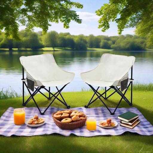 Portable Folding Camping Chairs With Carry Bag (Set of 2) Home Essentials