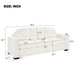 Modern 3 Seater Sofa With Curved Backrest Noble House