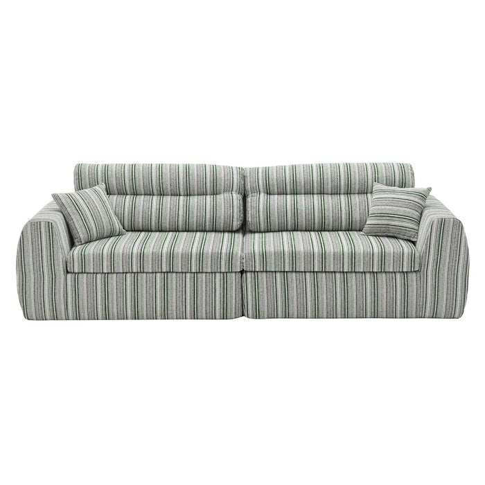 3 Seater, Couch With Throw Pillows For Living Room Home Essentials