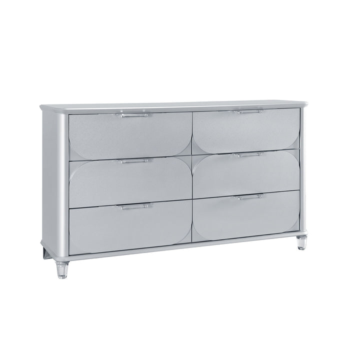 Laura - Dresser With Spacious Drawers - Silver