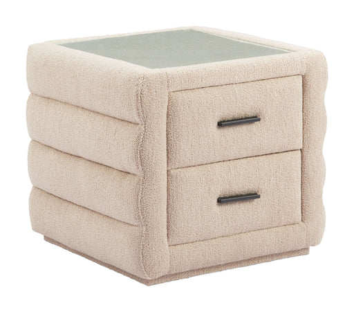 Soffice - Nightstand - Beige Zuo Modern