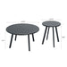 Round Nesting Coffee Table (Set of 2) - Black Home Essentials