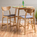 Retro Modern Counter Height Chair Set With Cushioned Seats Noble House
