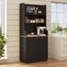Pantry Cabinet With Hydraulic Flip Top And USB Charging Port Hearth and Haven