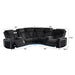 Electra - Power Recliner Sectional Sofa With Power Headrests, Console Loveseats, Wedge, LED Light Strip, Speakers Matrix Furniture Group