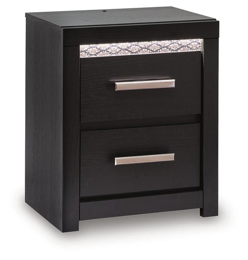Brizmore - Two Drawer Night Stand - Black Signature Design by Ashley®