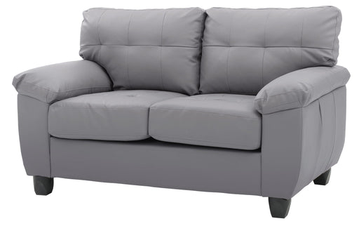Stylish Loveseat With Padded Arms Glory Furniture