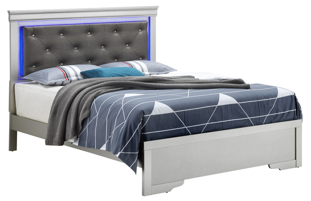 Transitional Elegant King Bed - Champagne Glory Furniture
