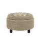 Storage Round Footstool Table Ottoman Home Essentials