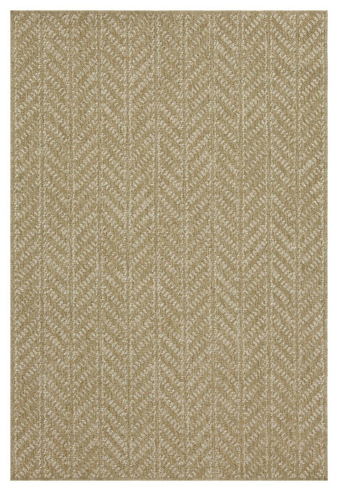 Earth - 5'3" X 7'3" Indoor, Outdoor Area Rug - Natural / White