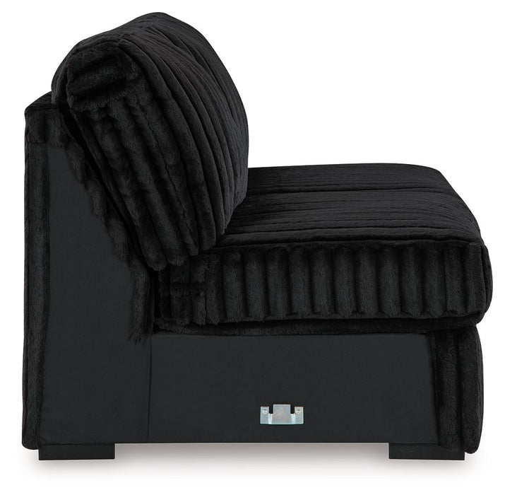 Midnight-Madness - Armless Loveseat - Onyx Signature Design by Ashley®