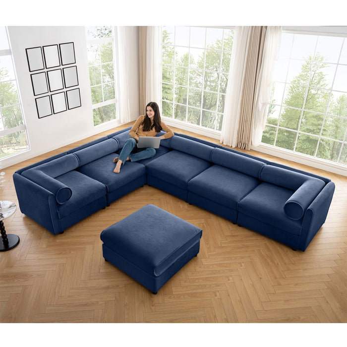 Contemporary Elegant Sofa With Storage And Ottoman Home Essentials