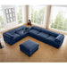 Contemporary Elegant Sofa With Storage And Ottoman Home Essentials