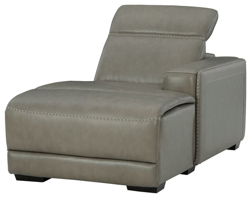 Correze - RAF PWR Reclining Back Chaise - Gray Signature Design by Ashley®