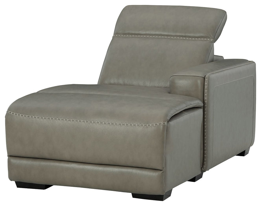 Correze - RAF PWR Reclining Back Chaise - Gray Signature Design by Ashley®
