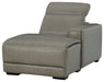 Correze - RAF PWR Reclining Back Chaise - Gray Signature Design by Ashley®
