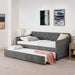 Daybed With Pop Up Trundle And USB Charging Armrest Home Essentials