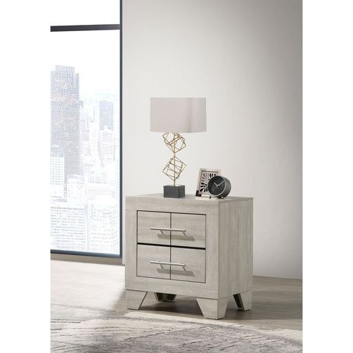 Strout - 2 Drawer Nightstand - Cream Furniture Max