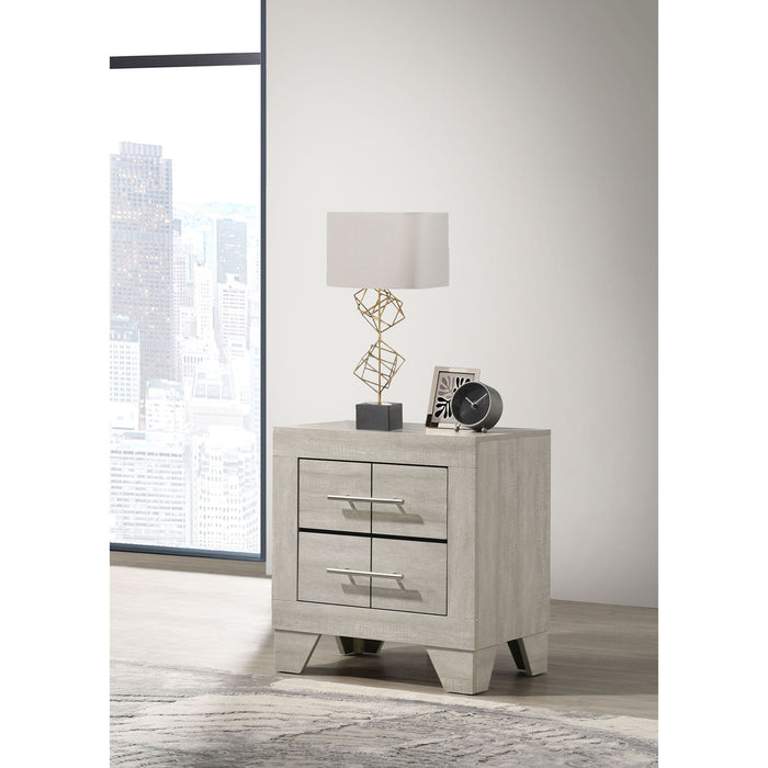 Strout - 2 Drawer Nightstand - Cream Furniture Max