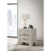 Strout - 2 Drawer Nightstand - Cream Furniture Max