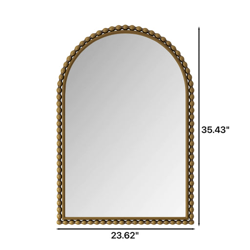 Vintage Iron Art Arch Mirror, Wall Hanging Or Table Display Daily Nest