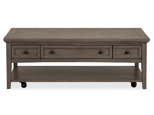 Paxton Place - Rectangular Cocktail Table With Casters - Dovetail Gray Magnussen Furniture