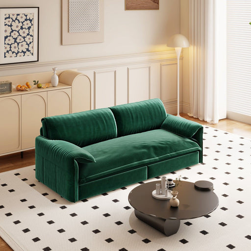 Queen Pull Out 3 In 1 Convertible Sleeper Sofa With Side Storage Home Essentials