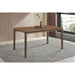 Svenstra - Rectangular Dining Table Set With Armless Side Chairs, Wood, Natural Walnut, 59 X 35.5 X 30 Inches Furniture Max