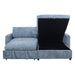 Finn - Loveseat With Pop Up Sleeper - Blue New Classic