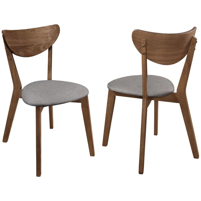 Mid-Century Modern Upholstered Dining Chair (Set of 2) Furniture Max