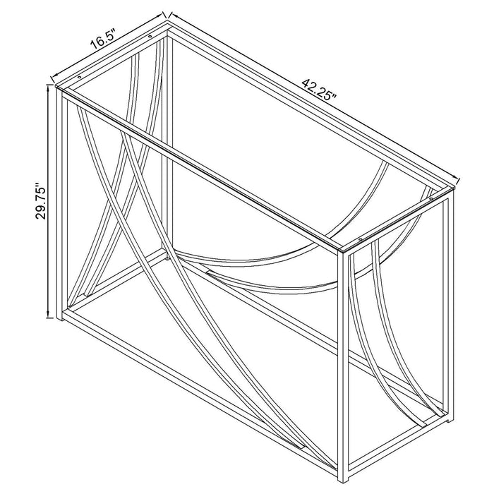 Kempton - Console Table - Chrome Furniture Max