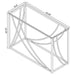 Kempton - Console Table - Chrome Furniture Max