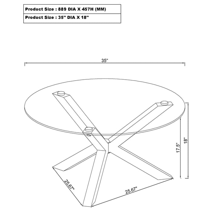 Alexa - Round Coffee And End Table Set Furniture Max