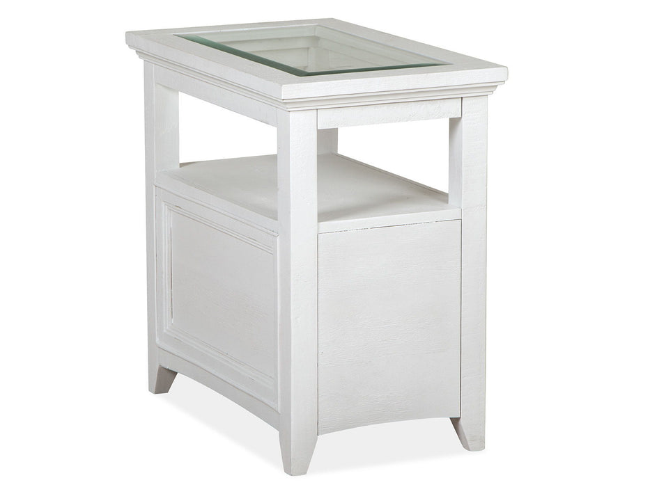 Heron Cove - Chairside End Table - Chalk White Magnussen Furniture