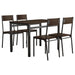 5 Piece Dining Set - Black Furniture Max