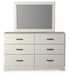 Stelsie - Dresser, Mirror - White Signature Design by Ashley®