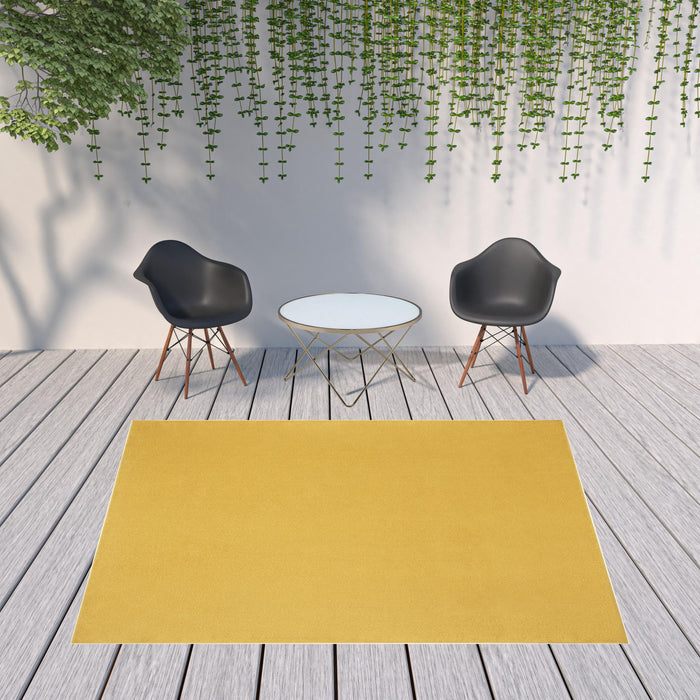 8' X 10' Non Skid Indoor / Outdoor Area Rug - Yellow