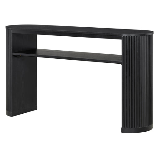 Console Table With Fluted Legs, Open Shelf Hearth and Haven