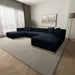 Nolan - U-Shape Corner Sofa - Black Ashcroft Furniture