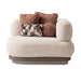 Bristol Point - Corner Chair - Fawn / Saddle Brown Michael Amini
