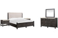 Plum Creek - Upholstered Panel Storage Bedroom Set Magnussen Furniture